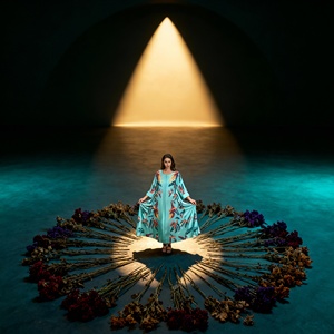 Robe Abaya de luxe en polyester imprimé pour femmes musulmanes, vente en gros personnalisée - Product Image 4