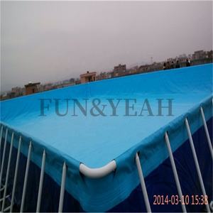 สระน้ำพีวีซีแบบสไลด์ขนาดเล็กบ่อเลี้ยงปลาทำจากวัสดุ PVC แบบหนา - Product Image 6