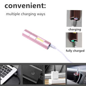 Оптовая продажа, новый светодиодный фонарь, супер яркий, хороший мини-факел, перезаряжаемый 80 м, USB зарядка, дешевый фонарик, светодиодный фонарик - Product Image 3