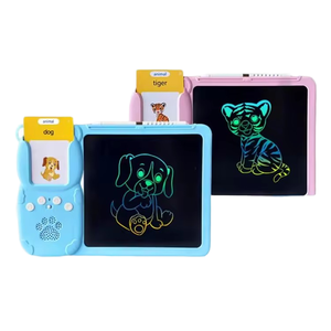 Tablette d'écriture et de dessin LCD pour enfants de 2 à 7 ans, avec cartes flash éducatives et blocs-notes de mots à apprendre, alimentée par piles, pour garçons et filles - Product Image 6