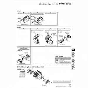 SMC Pneumatics Interruptor de flujo digital con pantalla de 2 colores Modelo 2017 - Product Image 1