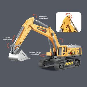 مصنع سبائك حفارة يموت الصب نموذج سيارة مصغرة لعبة احتكاك قوة سيارة لعبة سيارات معدنية - Product Image 4