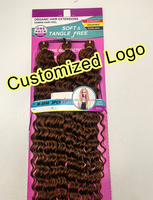 Cheveux synthétiques 100% Kanekalon pour tresses, vente en gros, 22 pouces, Freetress Deep Wave, cheveux bouclés pour tresses au crochet, extensions de cheveux au crochet