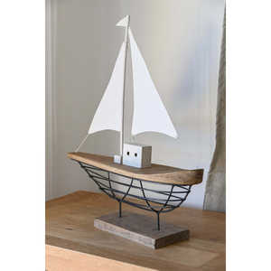 Décoration Métallique PAULOWNIA 54x15x61.5 Voilier - Product Image 2