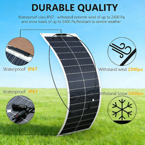 แผงโซลาร์เซลล์แบบยืดหยุ่น Alecter Monocrystalline Silicon APH-P106 100W 182 มม. ประสิทธิภาพสูง 22% กันน้ำ ขนาด 970x565 มม. หนา 2 มม. ลดราคาพิเศษ - Product Image 6