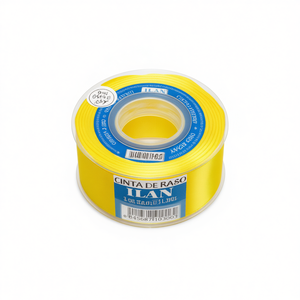 ILAN ริบบิ้นผ้าซาติน 3.8 ม. 25Y สีเหลือง D11 10300 - Product Image 1