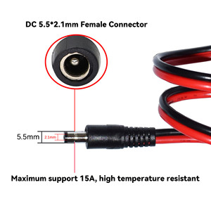 Câble XT60 vers DC5521 Mâle/Femelle 1M 3M pour Stations d'Énergie Portables <span class=keywords><strong>EcoFlow</strong></span> Panneaux Solaires Modèles RC Batterie de Stockage d'Énergie Mobile - Product Image 3