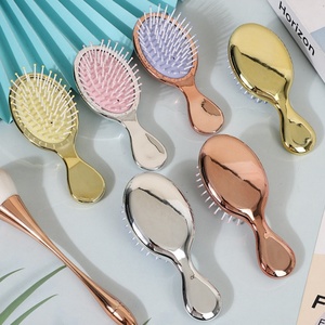Nueva moda cepillo de pelo portátil cojín de aire masaje plata oro cepillo de pelo niñas cepillo de pelo desenredante - Product Image 5