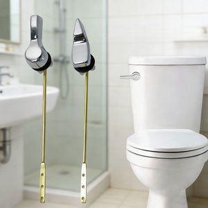 Levier de <span class=keywords><strong>chasse</strong></span> <span class=keywords><strong>d</strong></span>'<span class=keywords><strong>eau</strong></span> universel en forme de sifflet chromé pour réservoir de toilettes, accessoire pour usage domestique et commercial - Product Image 6