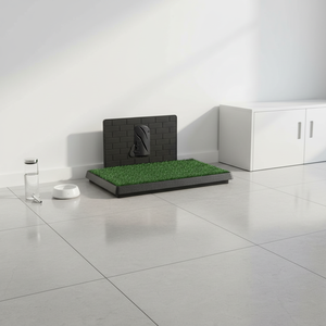 引き出し式犬用トイレ 芝生ペット尿パッド トイレトレーニング 固定点排便 取り外し可能な廃棄物トレイ 滑り止め表面 大型犬用 - Product Image 5