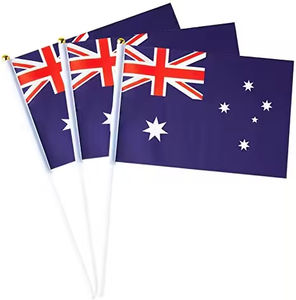 Banderas de mano personalizadas Gahumi, Bandera Nacional ondeante malgache promocional de Madagascar - Product Image 2