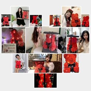 Orsetto di <span class=keywords><strong>Rose</strong></span> in Schiuma di Alta Qualità da 25cm e 40cm, Best Seller 2026 con Confezione Regalo - Regalo per San Valentino - Product Image 4