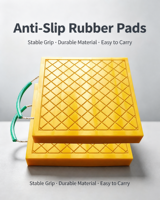 Plaques de support flottantes en plastique durable de 30-50 mm d'épaisseur pour grue, chariot élévateur et utilisation en base d'échafaudage