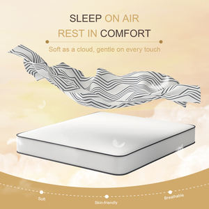 白色涤纶提花针织床垫面料，带几何图案，用于床垫套 - Product Image 4