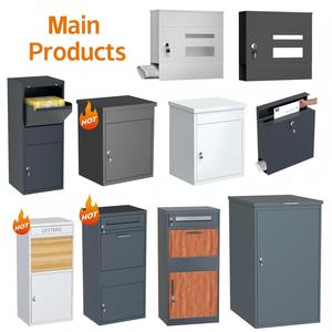 Kim loại bưu kiện Hộp Thư giao hàng ngoài trời tủ cho hiên gói thả hộp đứng bưu kiện hộp lớn bưu kiện thả hộp với ổ khóa - Product Image 6