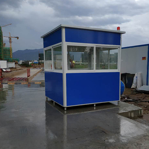 TOPPRE Demontabele Snel te Monteren Kiosk Beveiligingscabine Prefab Buiten Metalen Schuur Elegante Wachthuisje Verkoop Beveiligingspost - Product Image 5