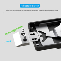 Serrures numériques intelligentes Ttlock pour portes en verre, serrures à empreintes digitales en aluminium, serrures électriques pour portes coulissantes en verre