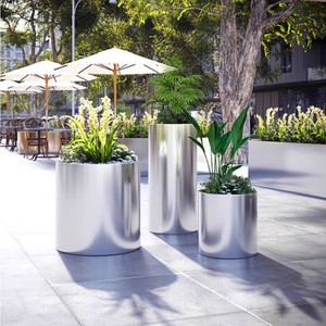 Support de <span class=keywords><strong>pot</strong></span> de fleurs modulaire créatif en acier inoxydable pour extérieur/table à fleurs avec cloison de séparation combinée pour plantation de parterres de fleurs - Product Image 5