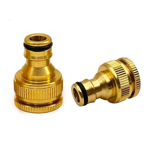 Adaptateur de <span class=keywords><strong>robinet</strong></span> 1/2 pouce <span class=keywords><strong>à</strong></span> 3/4 pouce, connecteurs rapides 2-en-1 pour <span class=keywords><strong>tuyau</strong></span> <span class=keywords><strong>d</strong></span>'<span class=keywords><strong>arrosage</strong></span>, en alliage <span class=keywords><strong>d</strong></span>'aluminium pour robinets de 1/2 et 3/4 pouces - Product Image 3