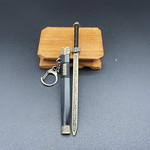 Espada de Qin Shi Huang de 12 cm y 22 cm, Mini Modelo de Metal Antiguo - Product Image 4