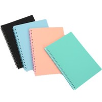 Carnet à spirale A5 couleur Morandi, carnet à feuilles mobiles en PP, carnet d'étudiant, nouveau bloc-notes portable personnalisé, vente en gros