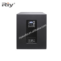 Sistema de Sonido RIY TP12SP+L304 Pro con Altavoz Activo de 12 Pulgadas y 4 Altavoces de Columna de 3 Pulgadas en Madera para Actuaciones en Escenarios al Aire Libre