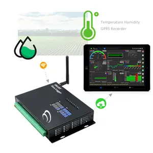 Control remoto de relé gprs en tiempo Real, registrador de datos de humedad y temperatura para invernadero agrícola