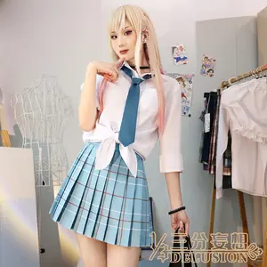 Anime benim giyinmek sevgilim Marin Kitagawa Cosplay kostüm JK üniforma bilezik etek kıyafetler olay karnaval takım Cosplay kostümleri