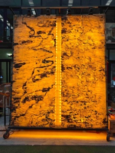 Pietra <span class=keywords><strong>Naturale</strong></span> Traslucida Sottile di Alta Qualità per Esterni, Moderna e Lussuosa, Ecologica, Impermeabile, Anti-acido, Certificata ISO9001 - Product Image 3
