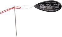 Enfileur d'aiguille à coudre carré en plastique long pour poinçonner des accessoires de couture à la main avec emballage de sac