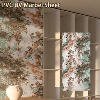Panneau mural 3D en PVC marbré UV, imperméable, résistant à l'humidité, anti-moisissure, insonorisant, revêtement intérieur pour la maison et le bureau