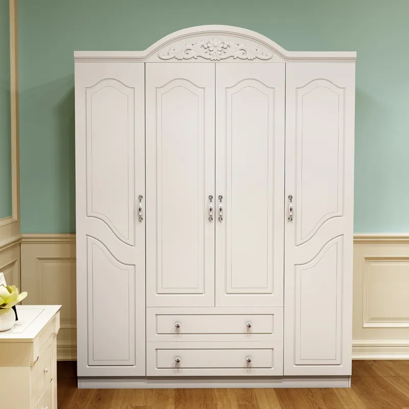 आधुनिक डिजाइन लकड़ी की अलमारी बेडरूम फर्नीचर अलमारी कपड़े आयोजक मॉड्यूलर अलमारी कैबिनेट