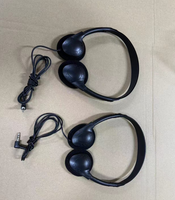 Headset OEM Grosir dengan Colokan 3.5mm Lurus / Colokan 90 Derajat / Colokan Tipe-C untuk Maskapai Penerbangan