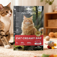 Friandises interactives pour chats : Bâtonnets de poulet, thon et saumon, purée crémeuse, nourriture humide sans céréales, riches en protéines, OEM ODM, marque privée