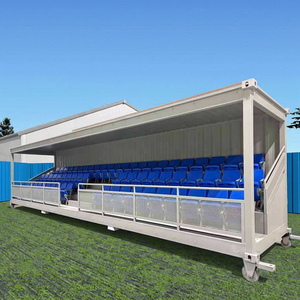 Contenedor Tribuna de 20 pies y 40 pies con Techo y Estructura Resistente para Clubes Deportivos, Clubes de Fútbol, Tribuna Portátil para Estadios - Product Image 6