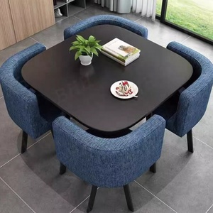Moderne Lässige Essgruppe mit Quadratischem Tisch und <span class=keywords><strong>4</strong></span> Stühlen - Product Image 5