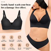 Soutien-Gorge sans Bretelles Gainant Intégré à Bonnets Profonds pour le Dos, Soutien-Gorge Remonte-Sein Modelant sans Couture Grande Taille pour Femmes