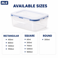 Contenants de stockage des aliments 4 pièces ensemble sans BPA PP en plastique hermétique cuisine garde-manger préparation des repas nidification empilable