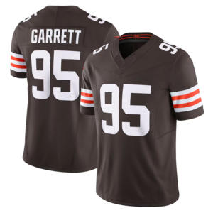 Neue Großhandelsware Höchste Qualität 12 #   Shedeur Sanders 95 #   Garrett 24 # Nick Chubb Cleveland Genähtes Trikot American Football Trikot - Product Image 4