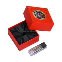 Coffret cadeau de voyage de rouges à lèvres faits main OEM en gros, en matériaux recyclés avec fenêtre et pelliculage mat