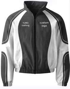 Set da jogging oversize personalizzato in nylon stampato a caldo, con cappuccio, sportivo, <span class=keywords><strong>di</strong></span> media grammatura, vestibilità ampia e squadrata, ideale per la corsa - Product Image 2