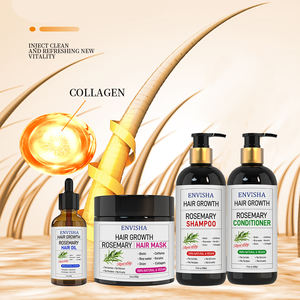 <span class=keywords><strong>Champú</strong></span> y Acondicionador para el Cuidado del Cabello con Romero, para Cabello Largo y Rizado, que Estimula el Crecimiento y Previene la Caída, Suave y Sedoso, Venta al Por Mayor - Product Image 4