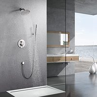 Pommeau de Douche de Haute Qualité et Douchette à Main en Laiton, Système de Robinetterie de Douche, Corps de Robinet et Décoration Intérieure