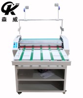 SENWEI SMFM650B 630mm Machine à plastifier manuelle double face à chauffage par bain d'huile, feuille à rouleau, anti-ondulation, pour emballage bois