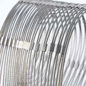 304 316 316L Decorative Mesh Stainless Steel Flexible Wire Rope Mesh Net