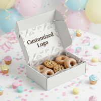 Boîte à chocolat en carton ondulé haut de gamme personnalisée, emballage cadeau pour biscuits, gâteaux, avec matériaux recyclés et logo personnalisé