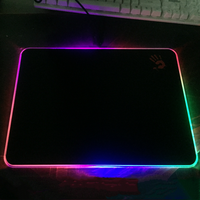 Tapis de souris de jeu personnalisé avec logo, antidérapant, imperméable, non toxique, multi-tailles, RGB, tissu, modes lumineux personnalisés, options de couleurs