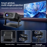 HA109 Projecteur intelligent de nouvelle génération pour cinéma maison, décodage ultra haute définition 1080p, projecteur pour téléphone