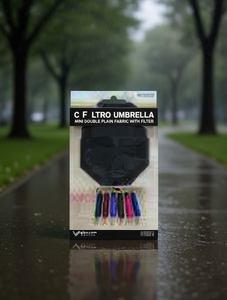Ombrello Mini Cf Ltro in Tessuto, 8 Stecche, Apertura Manuale con Filtro, per Viaggi, Sole e Pioggia - Product Image 2