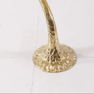 Bàn cà phê nhỏ hình lá nhỏ tinh tế hình bàn nhỏ bằng đồng Rèn - Product Image 5